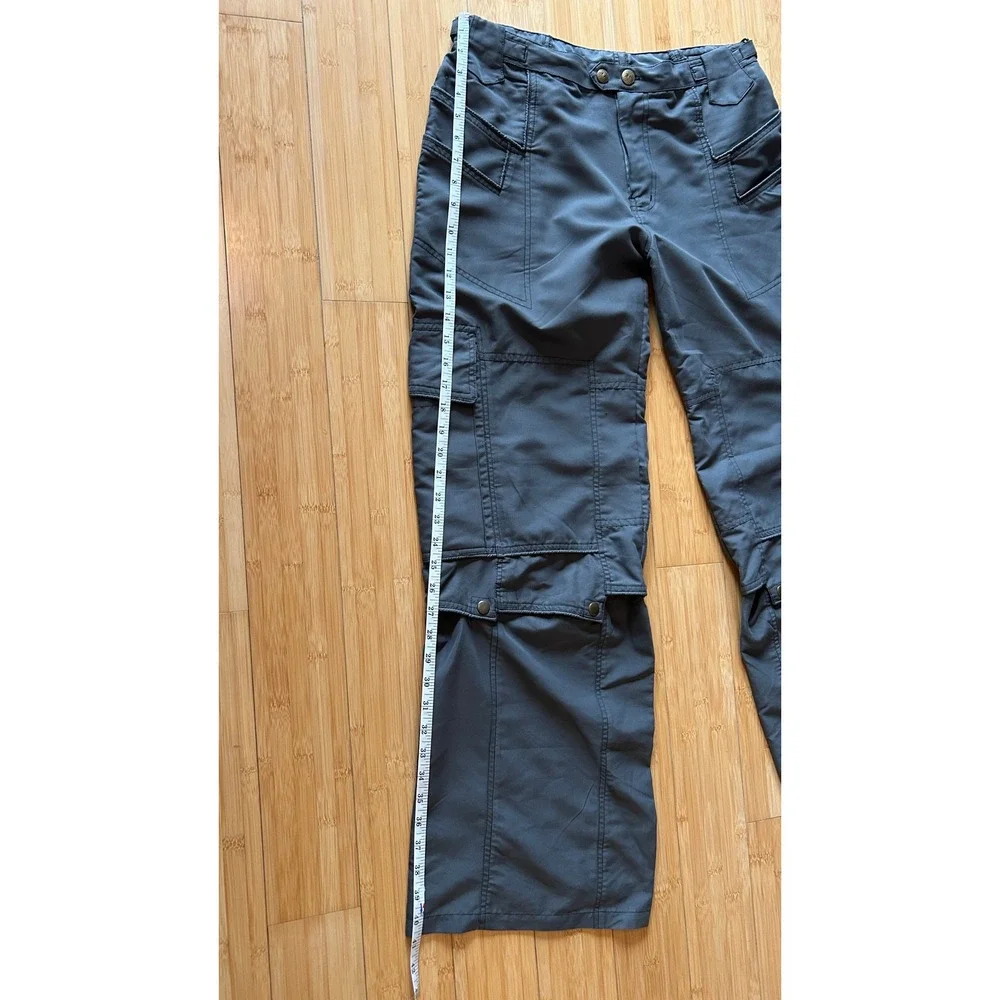 Murkobeye Cargo Pants Sz M Gray Convertible Multi Pocket Gorpcore Utility Hiking